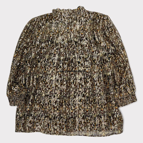 BA&SH Gallas Silk-Blend Ruffle Top - Picture 8 of 9